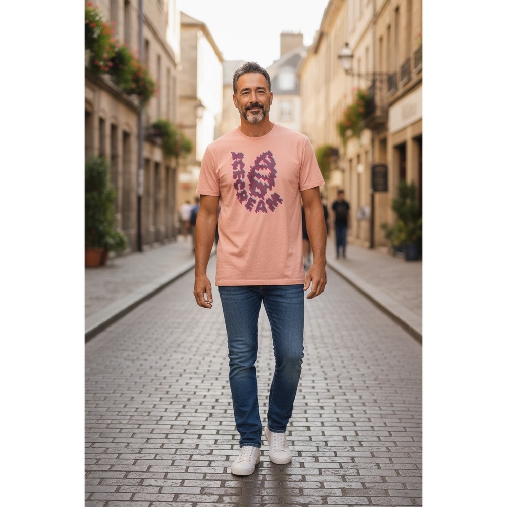 Ice Cream Billionaire Boys Club BBC Peach Graphic Logo T-Shirt Mens‎ Streetwear
